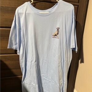 Crown & Ivy Sky Blue Dog Tee